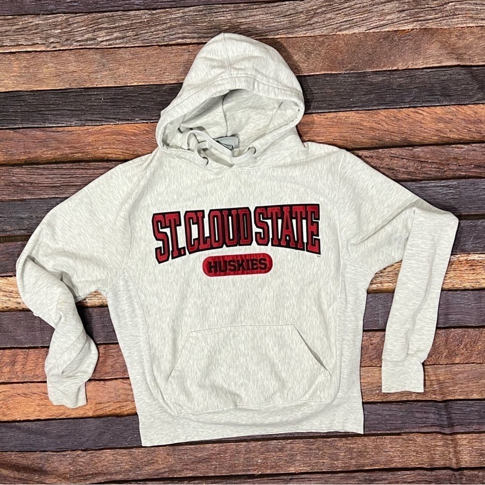St. Cloud State Huskies Collegiate Gray Hoodie Pullover Sweatshirt